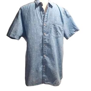 Denim & Flower Anchor Button Down Shirt